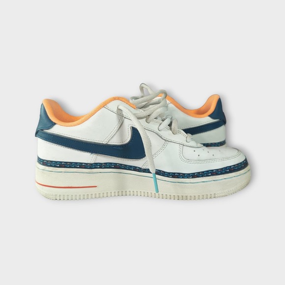 Youth Nike Air Force 1 Low 'Swoosh Chain' CK9708‑100 Size 6 - Picture 8 of 12